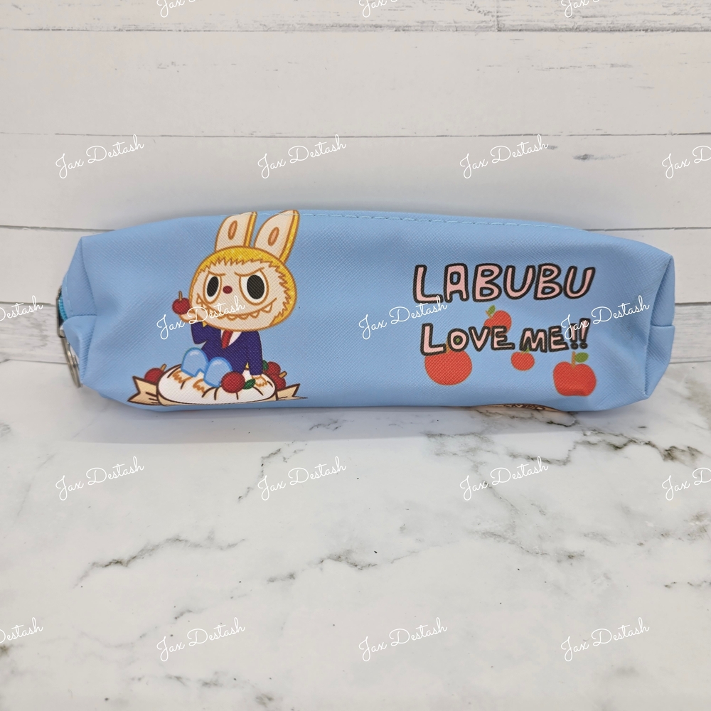 Labubu-Inspired Love Me! Light Blue Pencil Case PC105